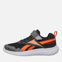 Reebok Kids Rush Runner 5 Elastic Lace And Top Strap Neutral Running Shoes Black/Arena Orange/Sport Red