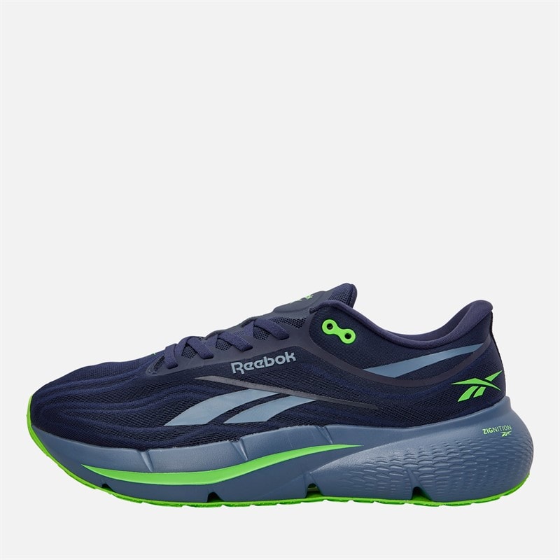 Reebok Mens Zignition Neutral Running Shoes Vector Navy/Shadow/Solar Lime