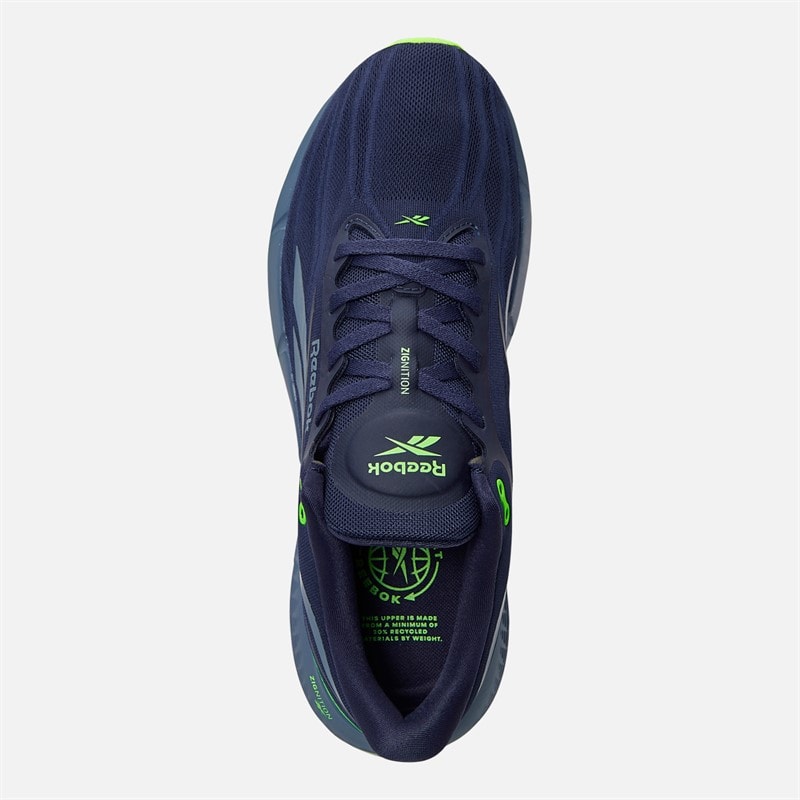 Reebok Mens Zignition Neutral Running Shoes Vector Navy/Shadow/Solar Lime - Image 4