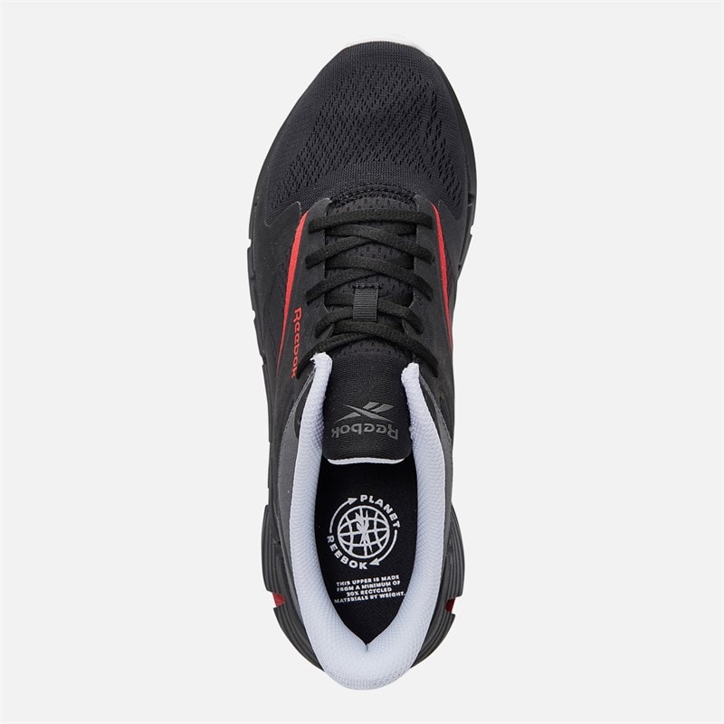 Reebok Zig Dynamica 5 Neutral Running Shoes Black/Black/Grey - Image 4