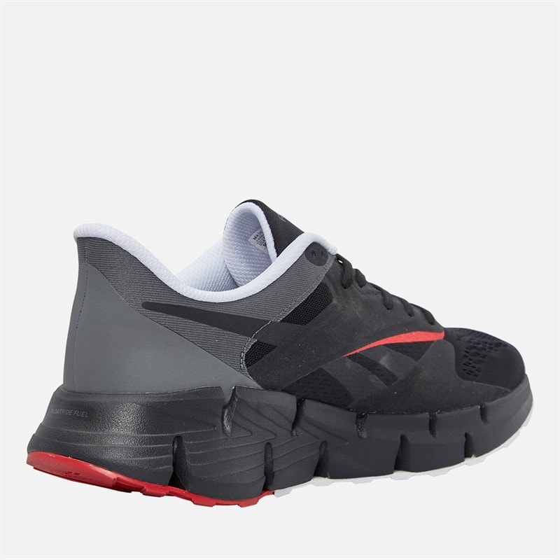 Reebok Zig Dynamica 5 Neutral Running Shoes Black/Black/Grey - Image 5