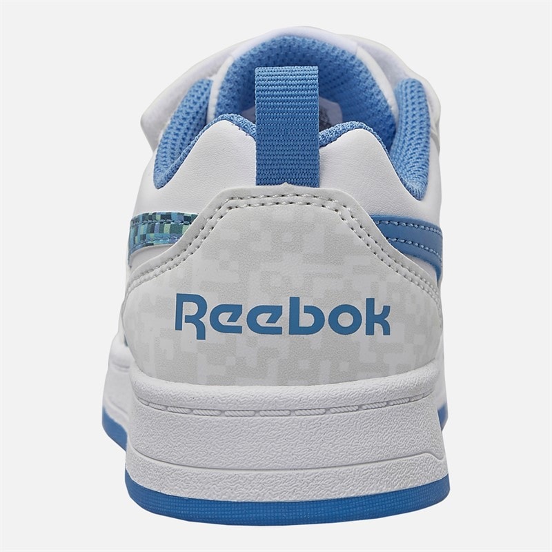 Reebok Kids Royal Prime 2.0 Two Strap Hook And Loop Trainers White/Essential Blue/Essential Blue - Image 3