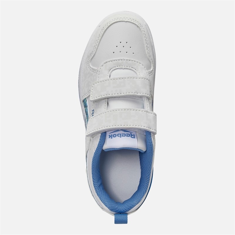Reebok Kids Royal Prime 2.0 Two Strap Hook And Loop Trainers White/Essential Blue/Essential Blue - Image 4