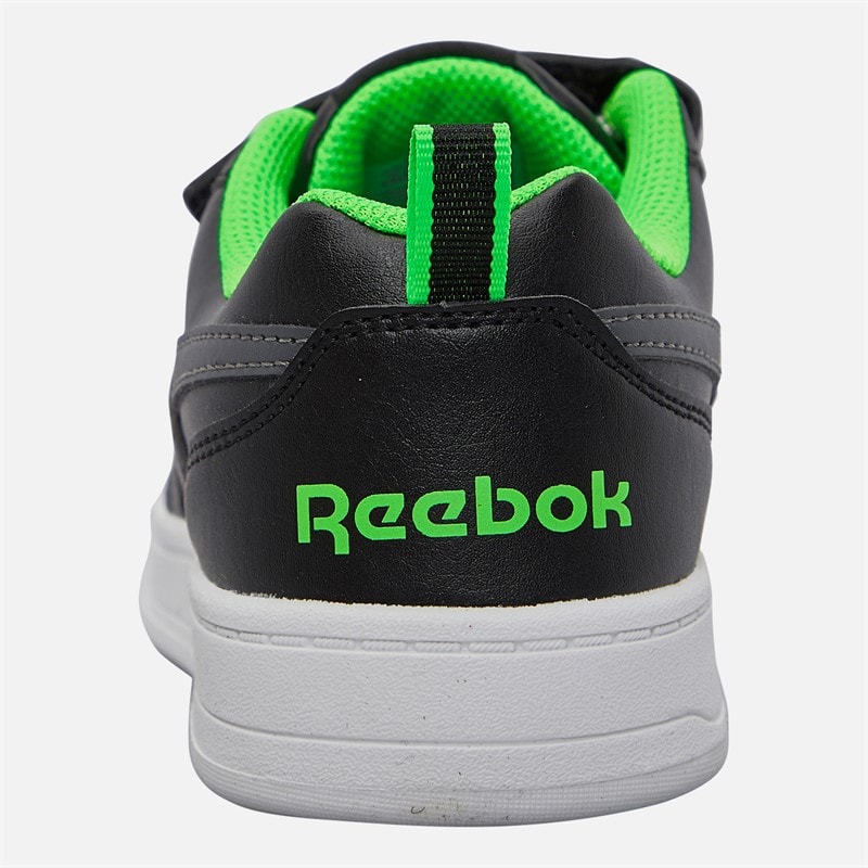 Reebok Boys Royal Prime 2.0 Two Strap Hook And Loop Trainers Black/Grey/Solar Lime - Image 3