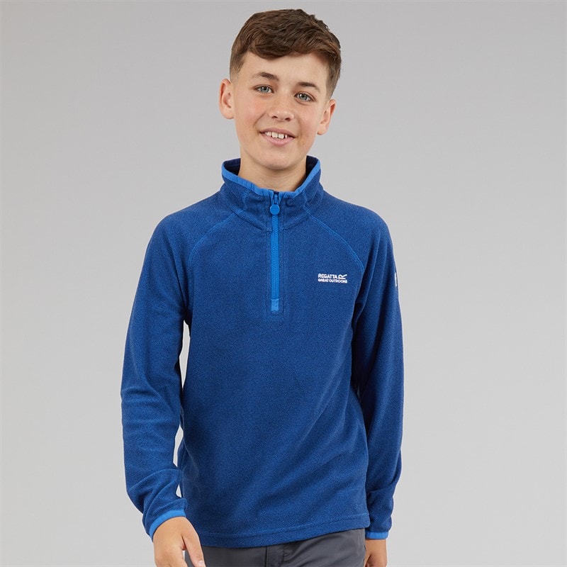 Regatta Boys Loco 1/2 Zip Fleece Olympian Blue/Nebulas Blue