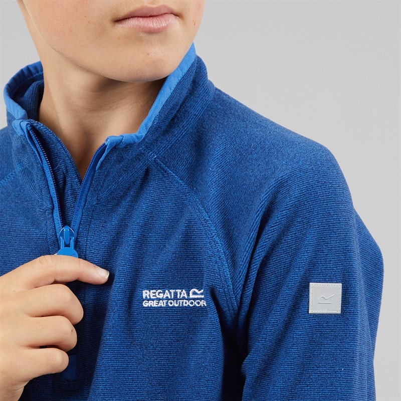 Regatta Boys Loco 1/2 Zip Fleece Olympian Blue/Nebulas Blue - Image 3