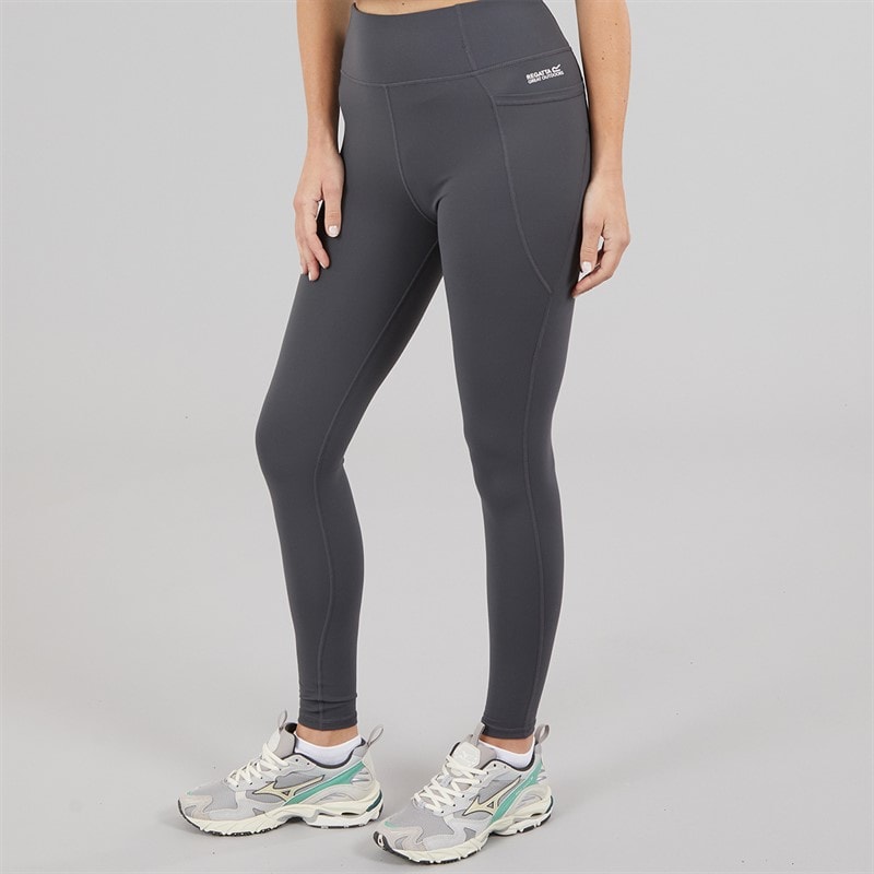 Regatta Womens Holeen Pro Leggings Seal Grey - Image 3