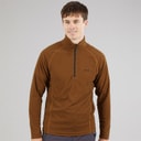 Regatta Mens Montes 1/2 Zip Fleece Pumpkin Spice/Black