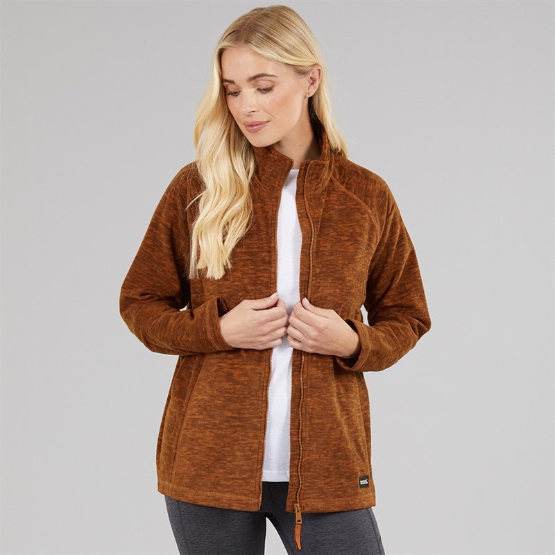 Regatta Womens Mayse Full Zip Fleece Jacket Glazed Ginger - Image 3