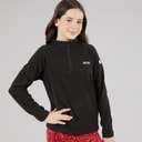 Regatta Girls Loco 1/2 Zip Fleece Black