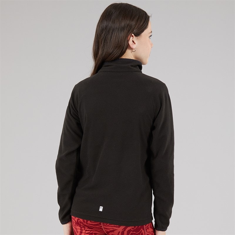 Regatta Girls Loco 1/2 Zip Fleece Black - Image 2