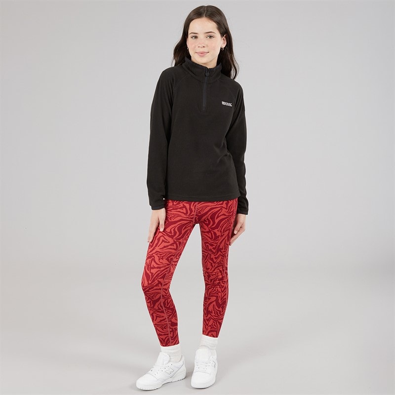 Regatta Girls Loco 1/2 Zip Fleece Black - Image 3