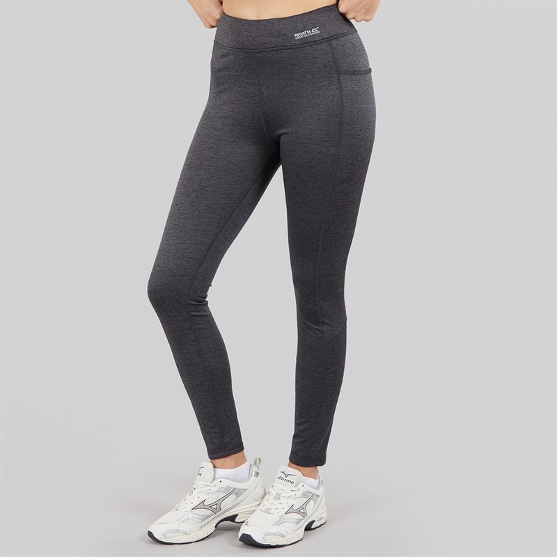 Regatta Womens Holeen Winter Leggings Seal Grey Marl Sealgreymarl - Image 3