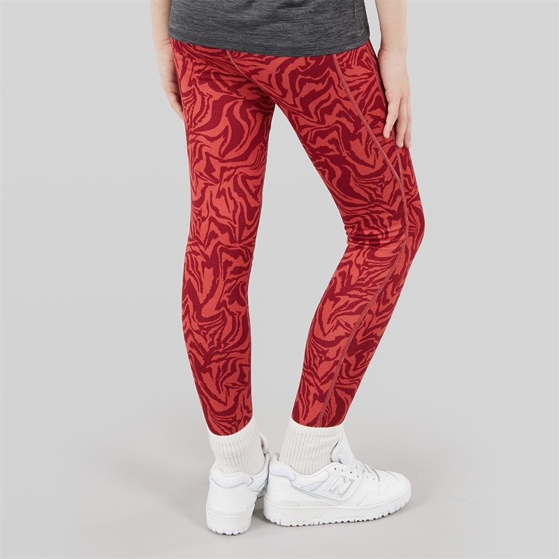 Regatta Girls Barlia Winter Printed Leggings Mineral Red Zebra - Image 2
