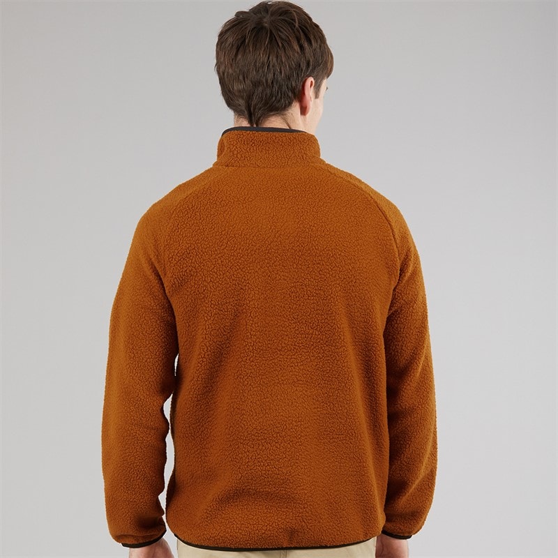 Regatta Mens Frankie Borge 1/2 Zip Fleece Jacket Glazed Ginger - Image 2