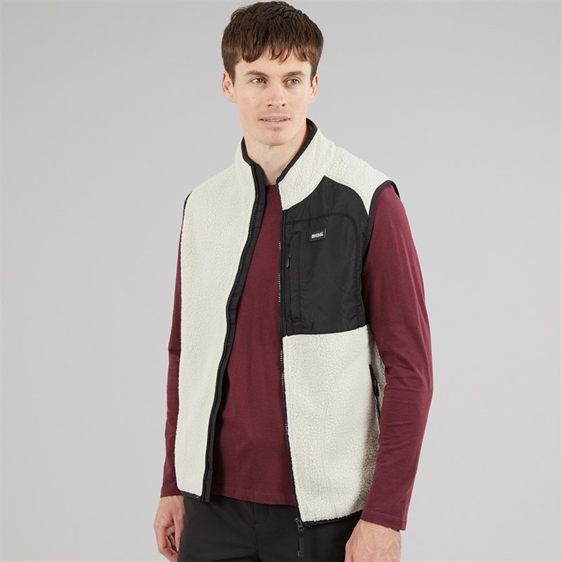 Regatta Mens Frankie Borg Fleece Gilet Moonstruck - Image 3