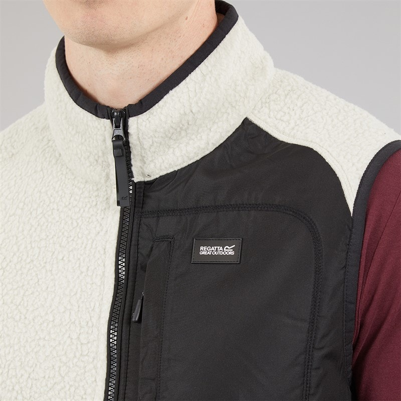 Regatta Mens Frankie Borg Fleece Gilet Moonstruck - Image 5