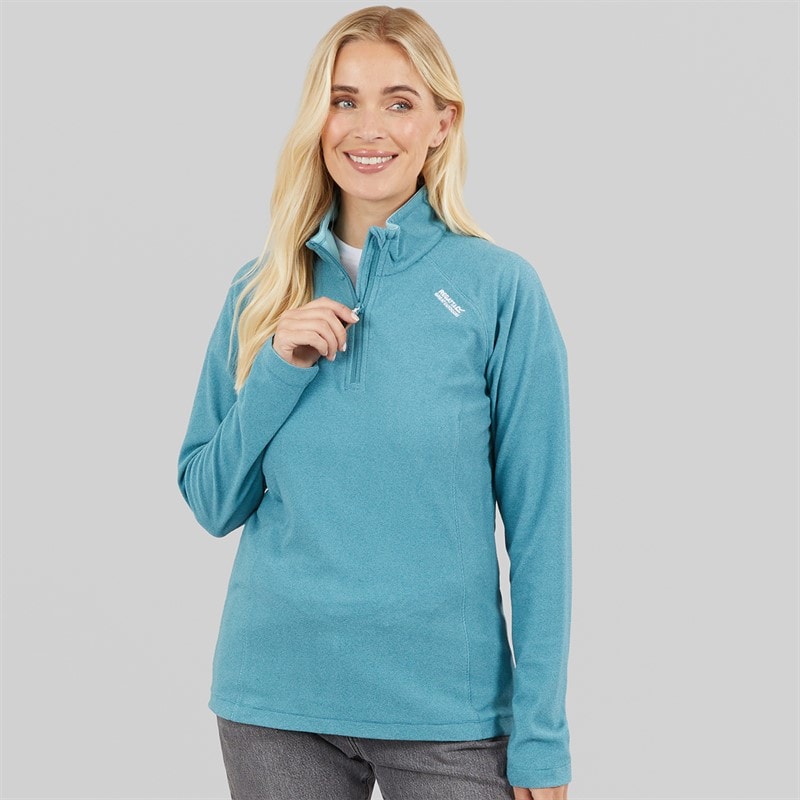 Regatta Womens Montes 1/2 Zip Fleece Storm Blue - Image 3