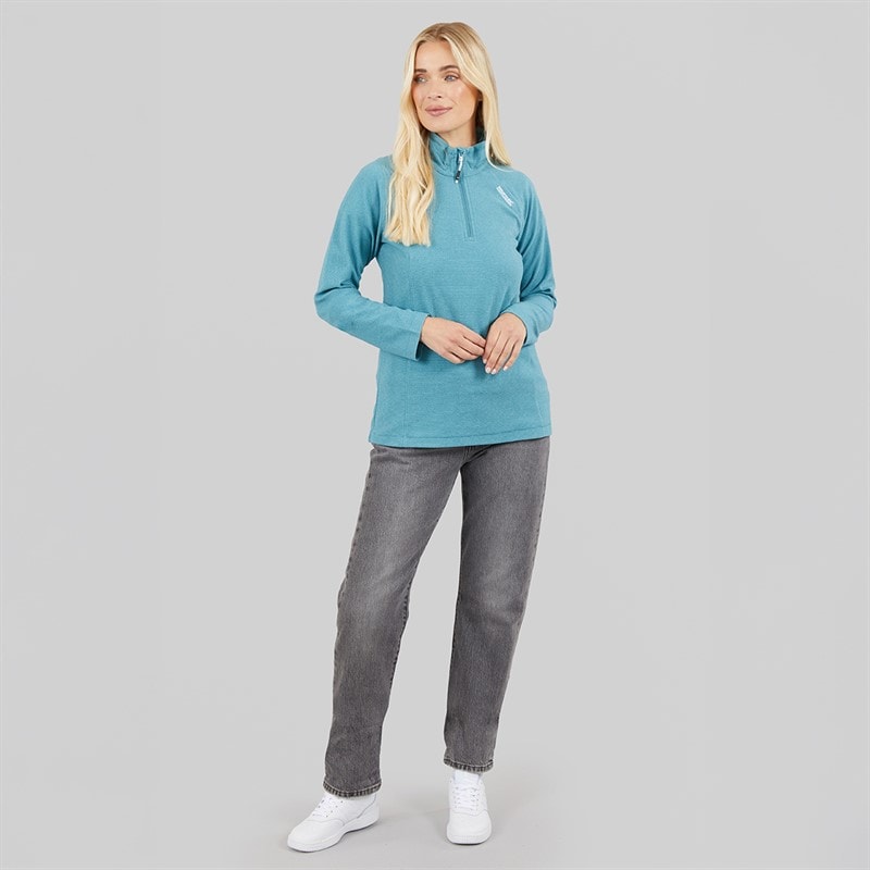 Regatta Womens Montes 1/2 Zip Fleece Storm Blue - Image 4