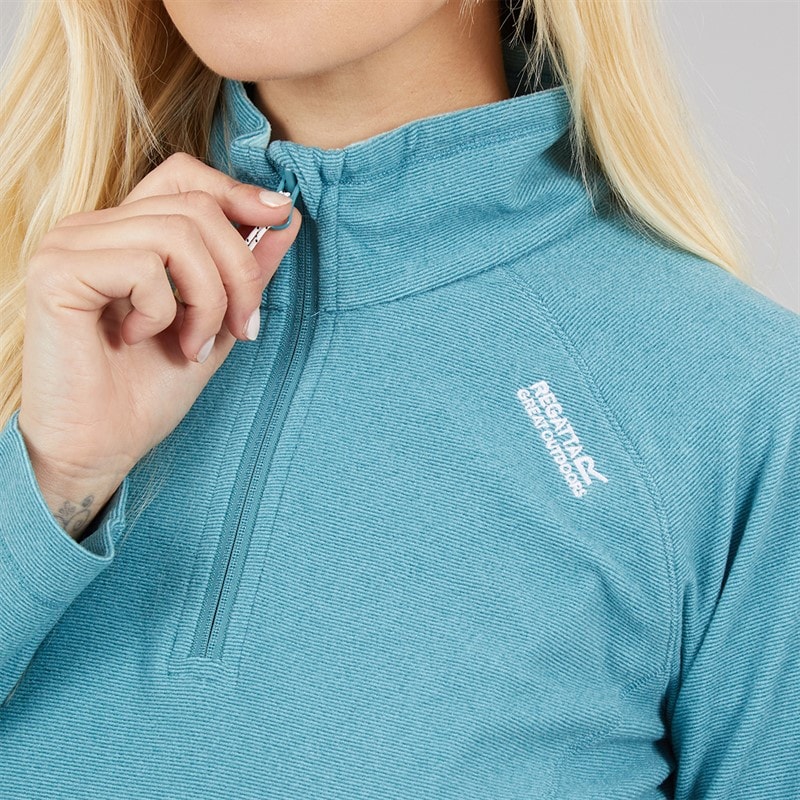 Regatta Womens Montes 1/2 Zip Fleece Storm Blue - Image 5