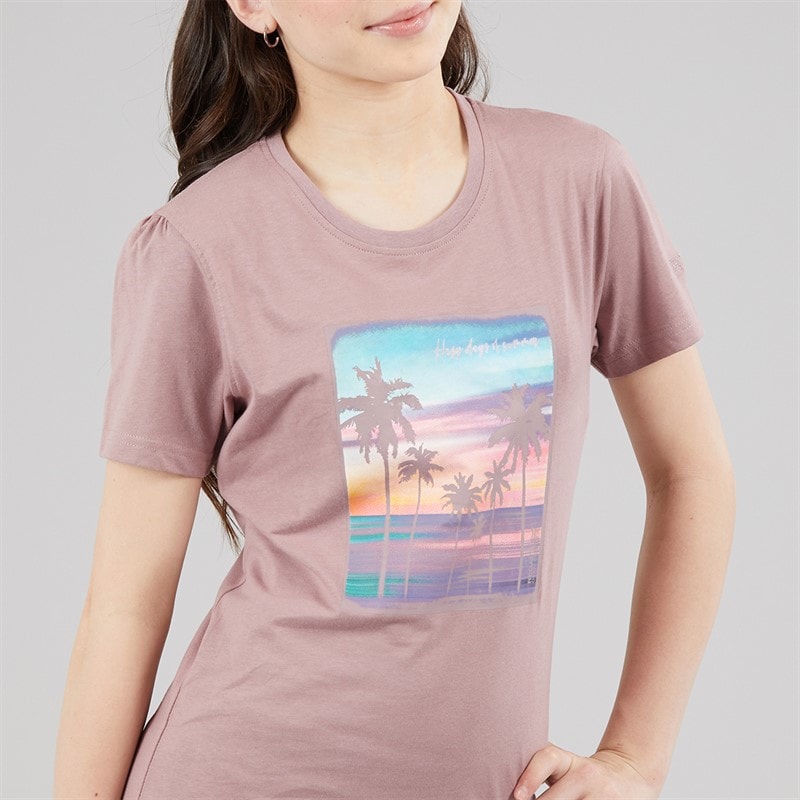Regatta Girls Bosley Graphic T-Shirt Heather - Image 3