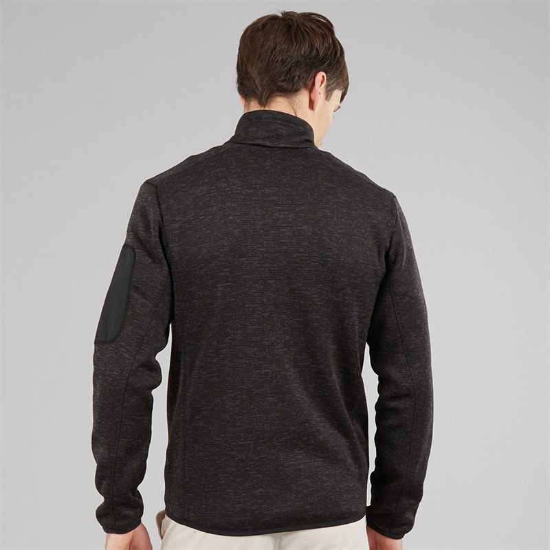 Regatta Mens Newhill Full Zip Fleece Jacket Black - Image 2