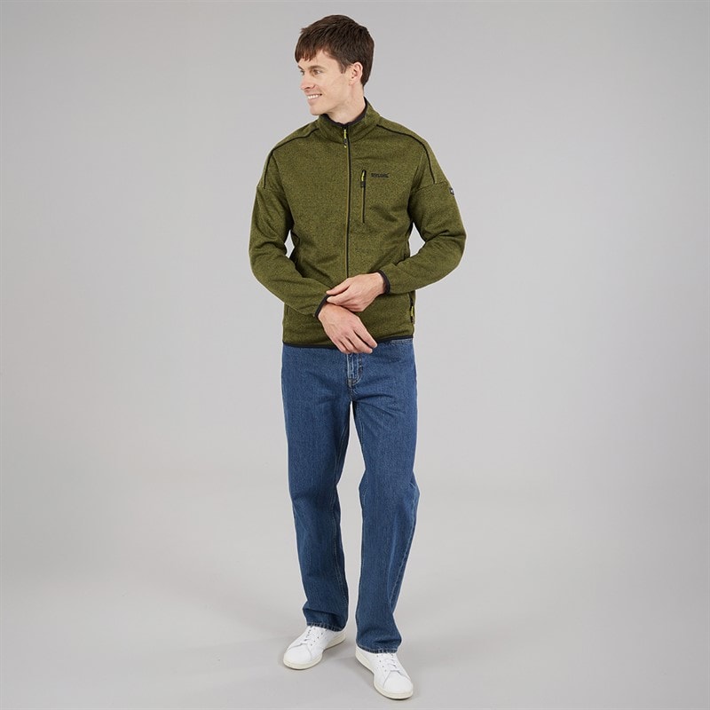 Regatta Mens Kames Full Zip Fleece Jacket Nephrite Green - Image 4