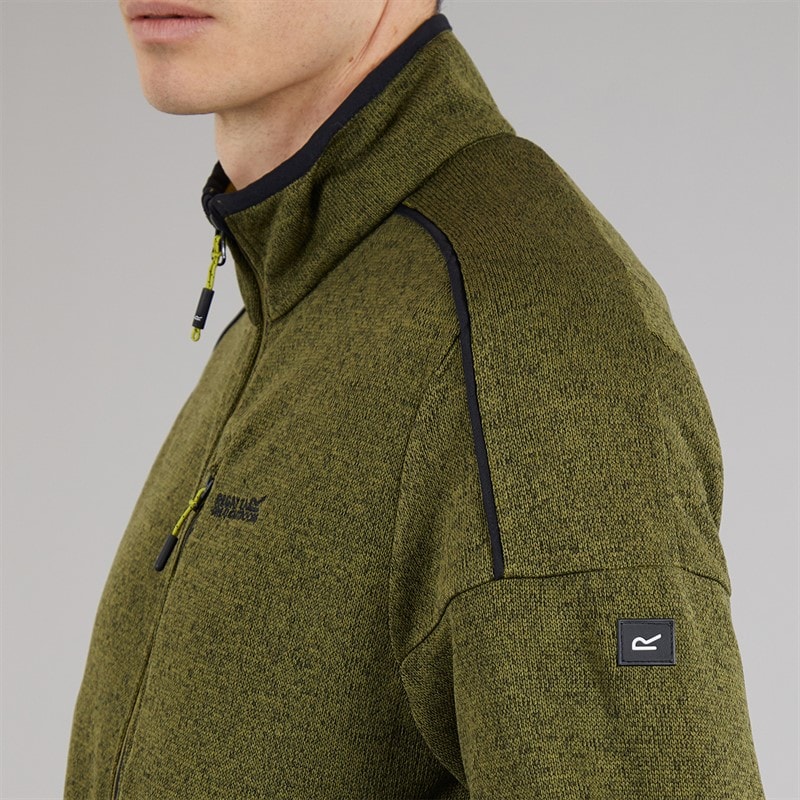 Regatta Mens Kames Full Zip Fleece Jacket Nephrite Green - Image 5