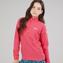 Regatta Girls Loco 1/2 Zip Fleece Pop/Raspberry Ripple