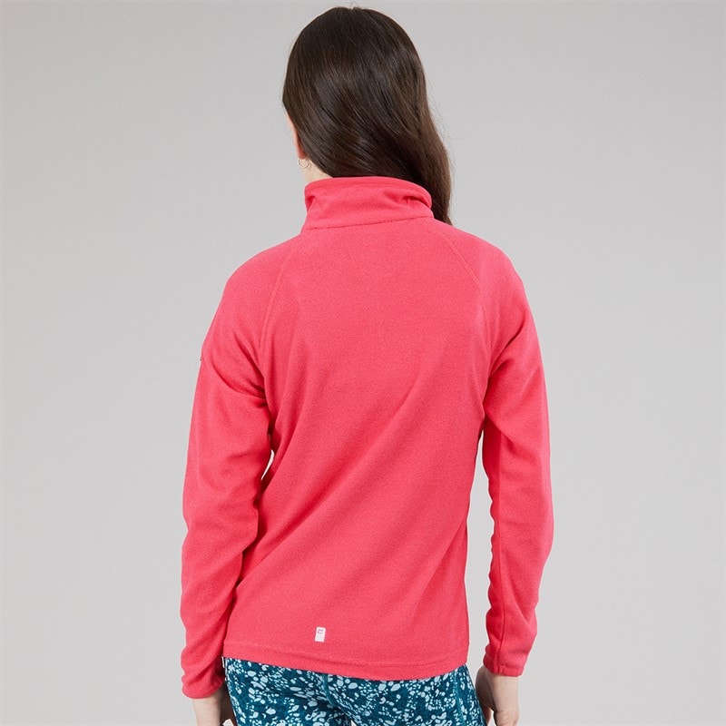 Regatta Girls Loco 1/2 Zip Fleece Pop/Raspberry Ripple - Image 2