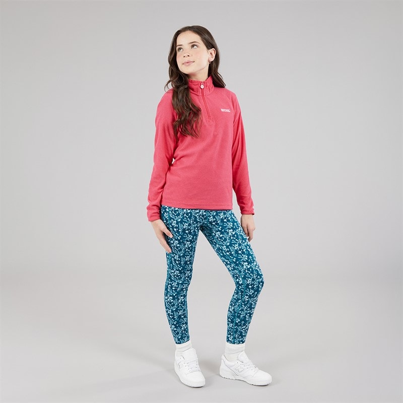 Regatta Girls Loco 1/2 Zip Fleece Pop/Raspberry Ripple - Image 3