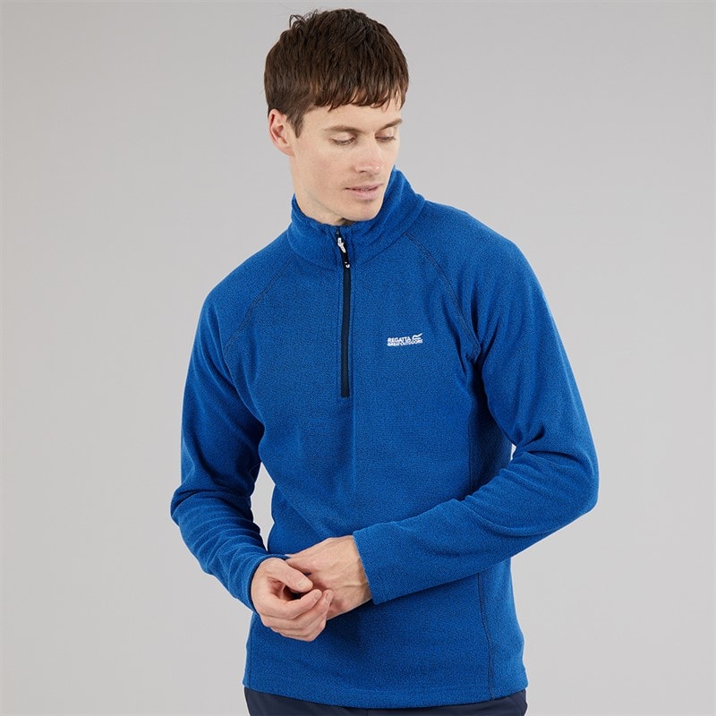 Regatta Mens Kenger 1/2 Zip Fleece Snorkel Blue