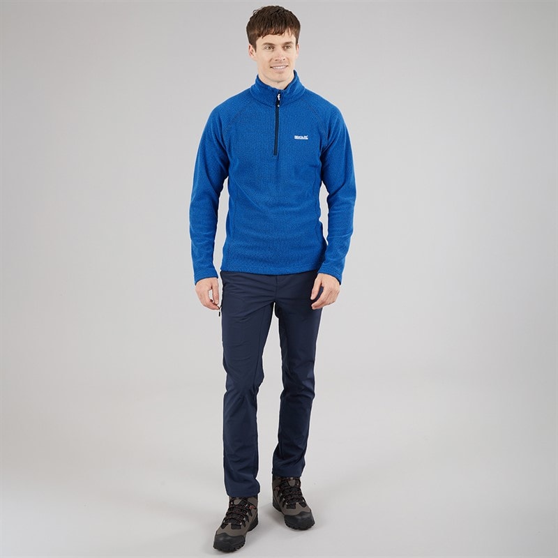 Regatta Mens Kenger 1/2 Zip Fleece Snorkel Blue - Image 4