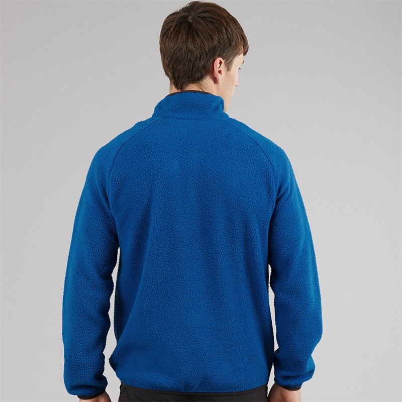 Regatta Mens Frankie Borge 1/2 Zip Fleece Jacket Snorkel Blue - Image 2
