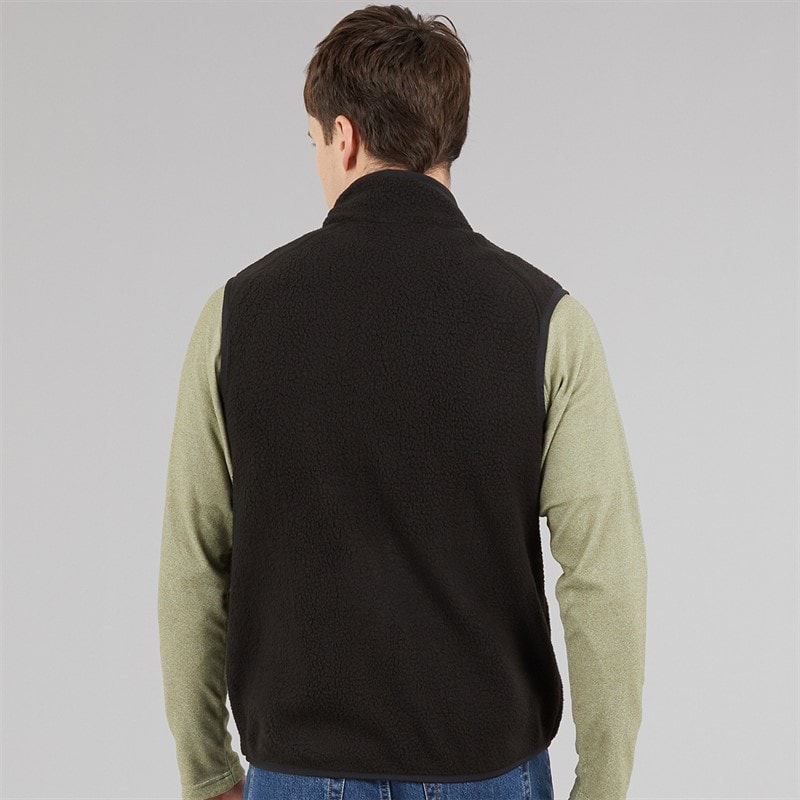 Regatta Mens Frankie Borg Fleece Gilet Black - Image 2