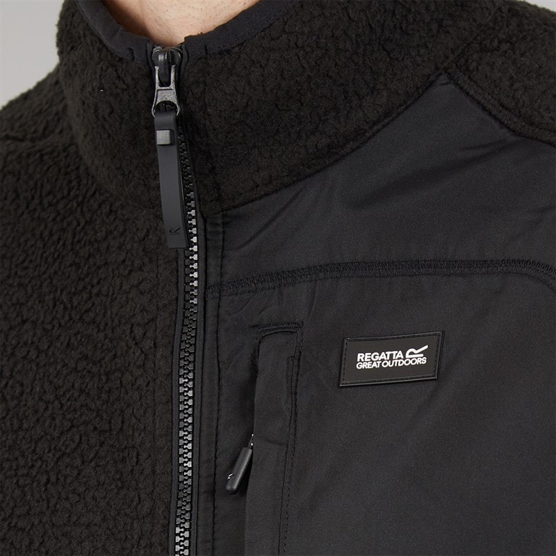 Regatta Mens Frankie Borg Fleece Gilet Black - Image 5