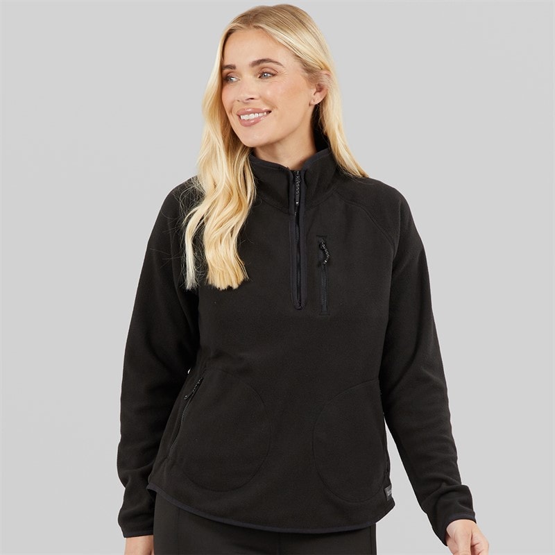 Regatta Womens 1/2 Zip Fleece Black