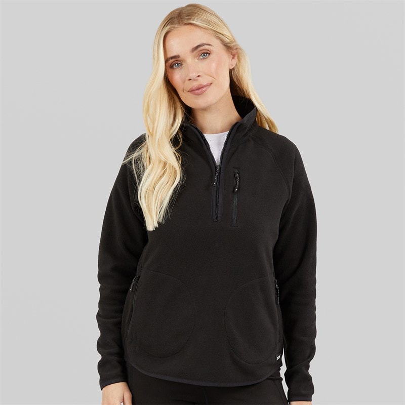 Regatta Womens 1/2 Zip Fleece Black - Image 3