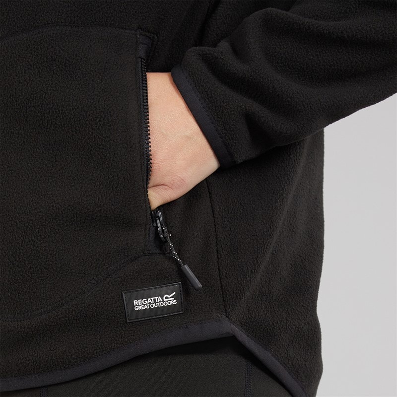Regatta Womens 1/2 Zip Fleece Black - Image 5