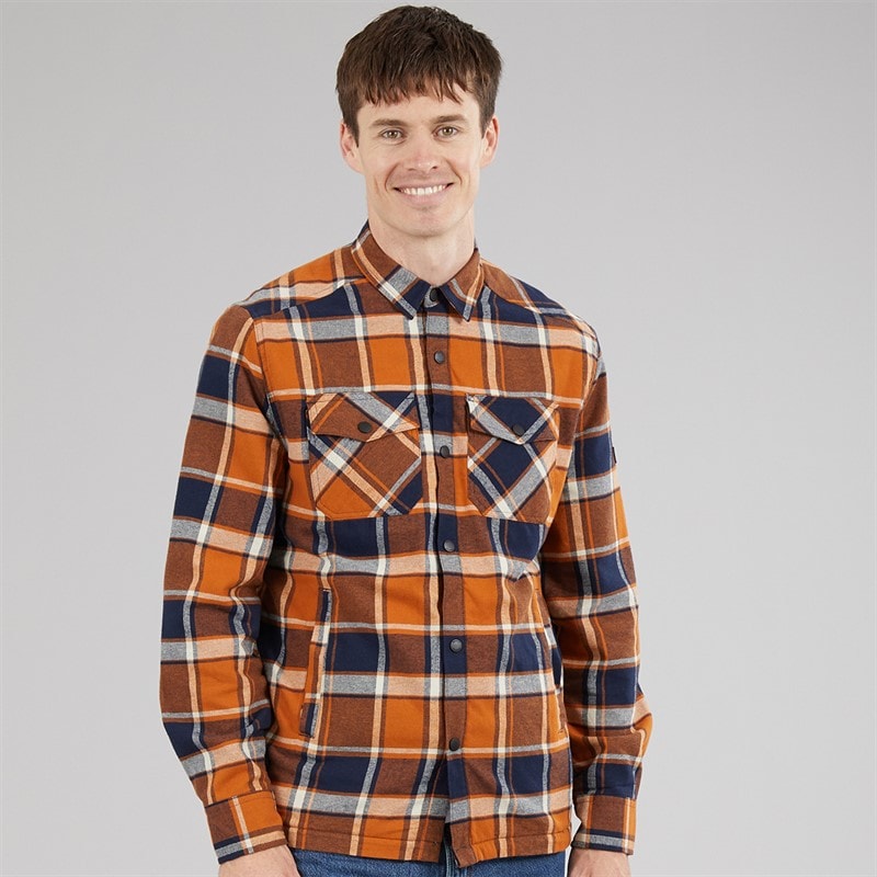 Regatta Mens Spennith Overshirt Glazed Ginger/Navy