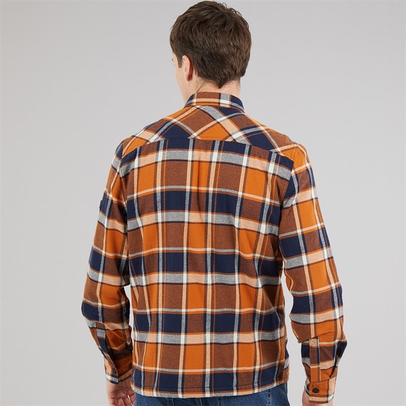 Regatta Mens Spennith Overshirt Glazed Ginger/Navy - Image 2