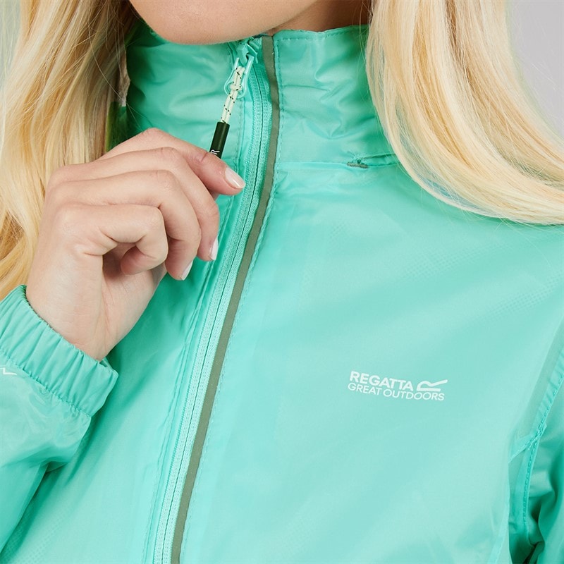 Regatta Womens Corinne Waterproof Packaway Jacket Aruba Blue - Image 5