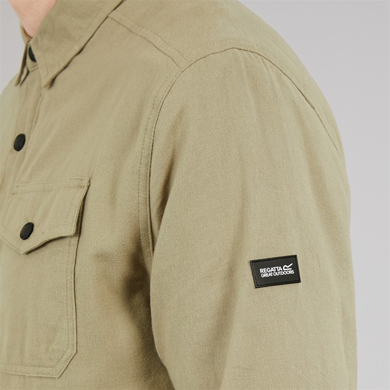 Regatta Mens Spennith Overshirt Golden Sand - Image 5