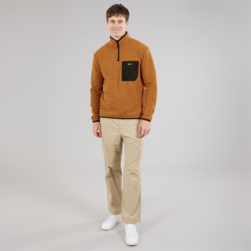 Regatta Mens Frankie 1/2 Zip Fleece Glazed Ginger - Image 4