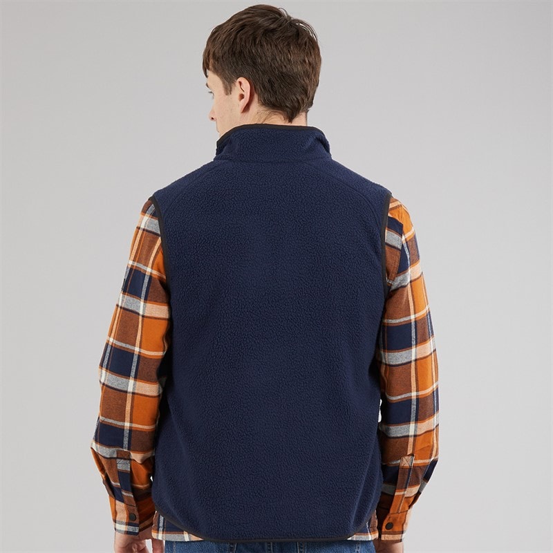 Regatta Mens Frankie Borg Fleece Gilet Navy - Image 2