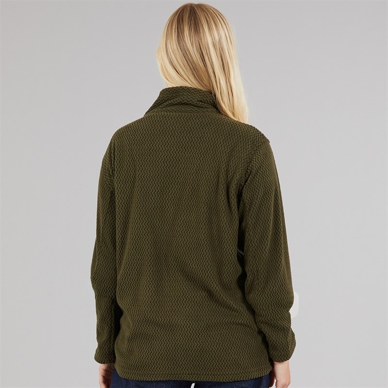 Regatta Womens Heidy Full Zip Fleece Jacket Dark Khaki - Image 2