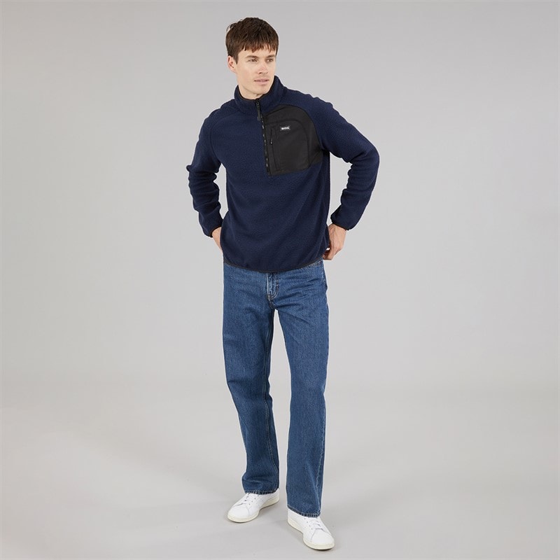 Regatta Mens Frankie Borge 1/2 Zip Fleece Jacket Navy - Image 4