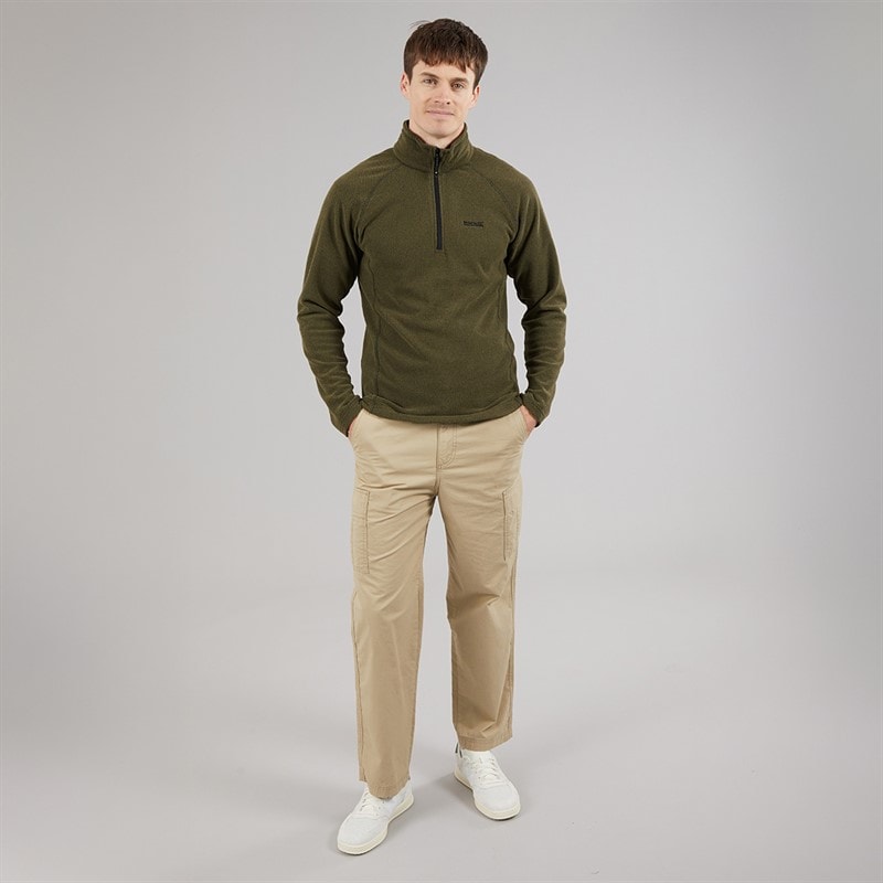 Regatta Mens Kenger 1/2 Zip Fleece Olive Night - Image 4