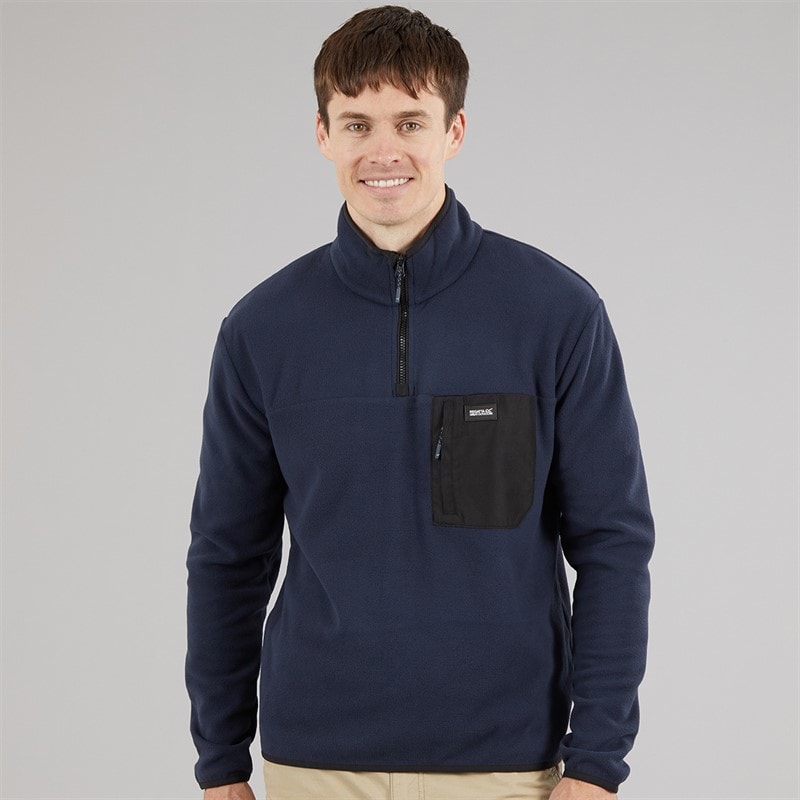 Regatta Mens Frankie 1/2 Zip Fleece Navy