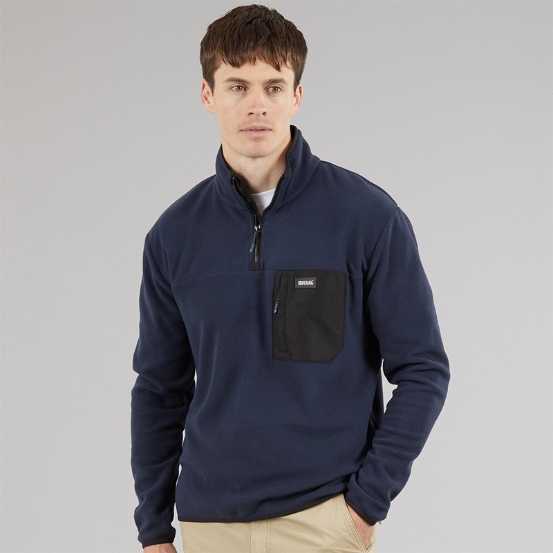 Regatta Mens Frankie 1/2 Zip Fleece Navy - Image 3